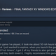Illustration for article titled iFinal Fantasy XV/i, As Told By Steam Reviews